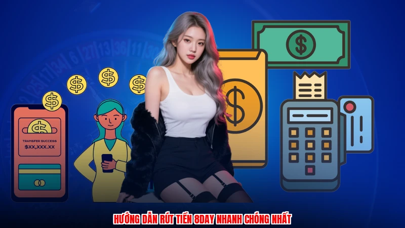 Hướng dẫn rút tiền 8DAY nhanh chóng nhất
