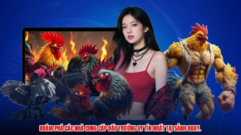 Khám phá các nhà cung cấp đấu trường uy tín nhất tại sảnh 8DAY.