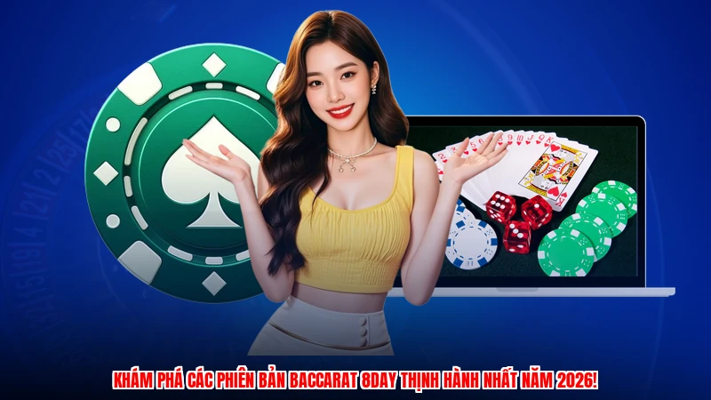 Khám phá các phiên bản baccarat 8DAY thịnh hành nhất năm 2026!
