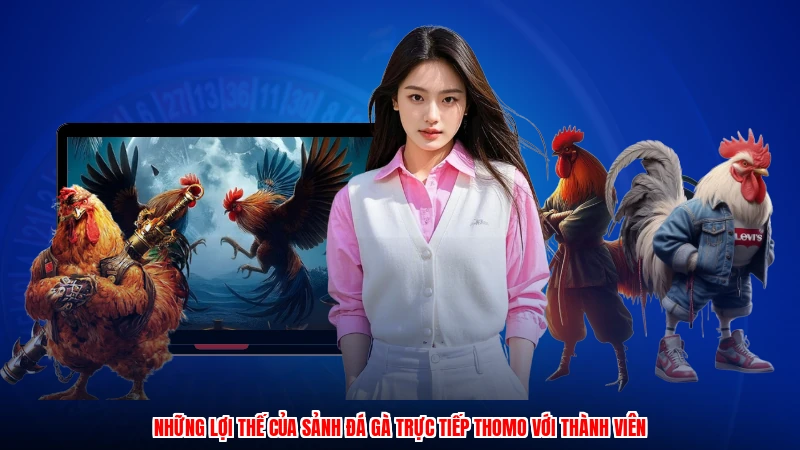 Những lợi thế của sảnh đá gà trực tiếp thomo với thành viên