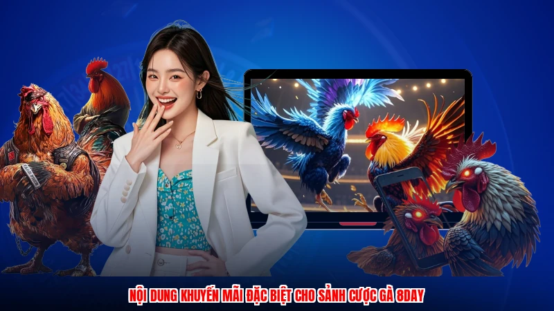 Nội dung khuyến mãi đặc biệt cho sảnh cược gà 8DAY