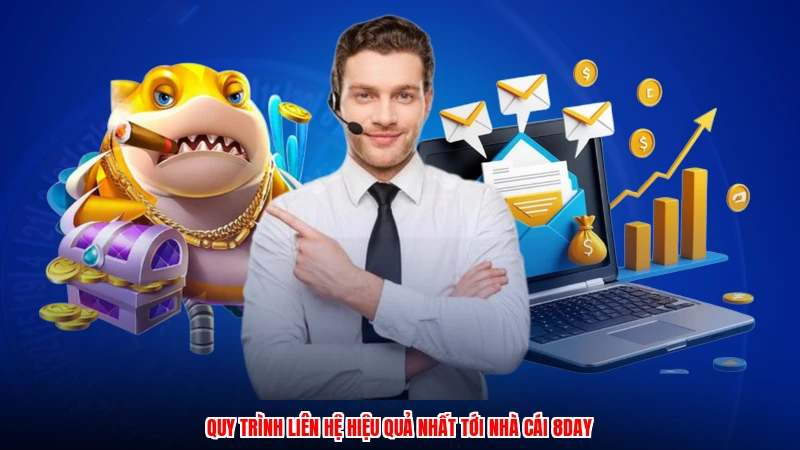 Quy trình liên hệ hiệu quả nhất tới nhà cái 8DAY