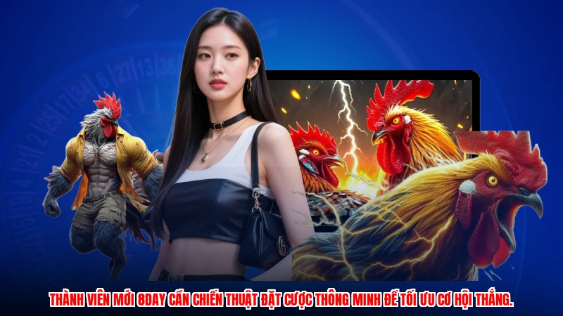 Thành viên mới 8DAY cần chiến thuật đặt cược thông minh để tối ưu cơ hội thắng.