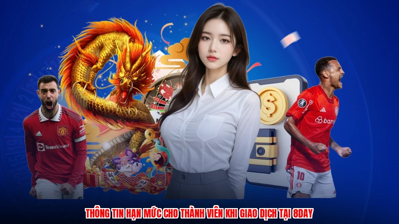 Thông tin hạn mức cho thành viên khi giao dịch tại 8DAY