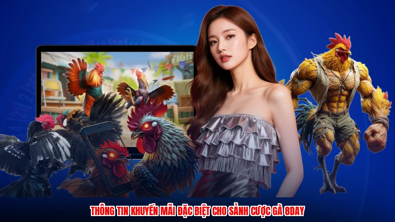Thông tin khuyến mãi đặc biệt cho sảnh cược gà 8DAY
