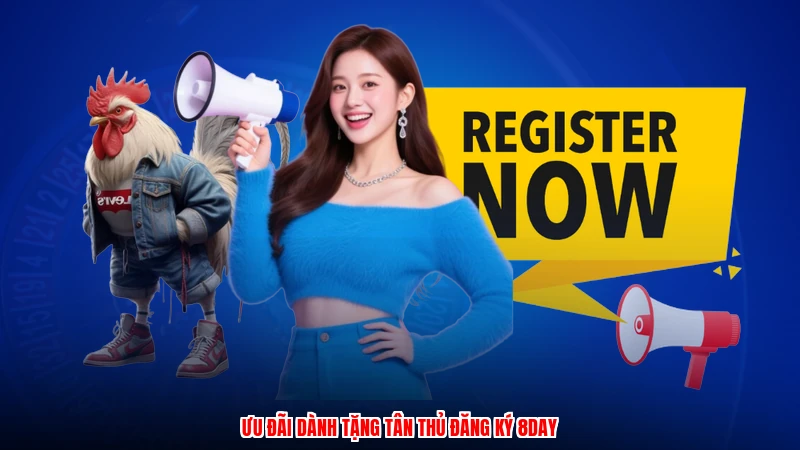 Ưu đãi dành tặng tân thủ đăng ký 8DAY